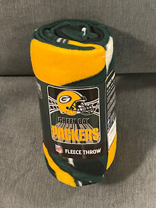 Green Bay Packers Grid Iron NFL  Fleece Throw Blanket NEW
