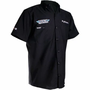 Throttle Threads Drag Specialties Mens Button Tops Short Sleeve Shop Shirt 2XL - Picture 1 of 2