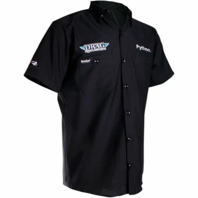 Throttle Threads Drag Specialties Hombres Botón Prendas para el torso Manga Corta Tienda Camisa 2XL Foto 1 de 2