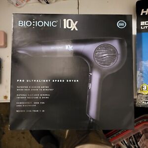 10x Pro Ultra Light Speed Dryer - Black by Bio Ionic for Women - 1 Pc Hair Dryer