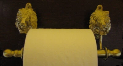 LION Bronze Toilet Paper Holder OR Paper Towel Holder! - Image 1 of 4