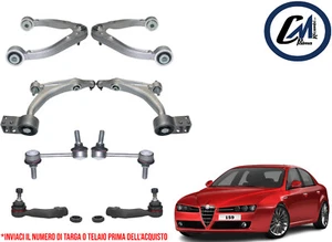 KIT 8 PEZZI BRACCI OSCILLANTI ANTERIORI 2 BIELLETTE 2 TESTINE ALFA ROMEO 159 - Imagen 1 de 8