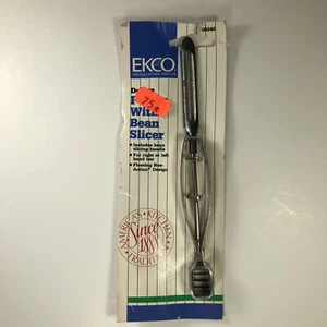 Vintage Ekco Slip Pruf Nee Action Handheld Vegetable Peeler and Bean Slicer - Picture 1 of 7