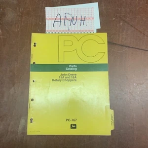 Genuine John Deere Rotary Choppers 15A 16A Parts Catalog PC-767 OEM - Picture 1 of 10