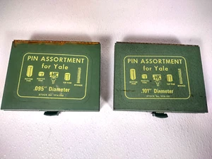 Vtg Lot x2 Pin Tumbler Assortment for Yale Cylinders .101" & .095" Diameter Kits - Picture 1 of 11
