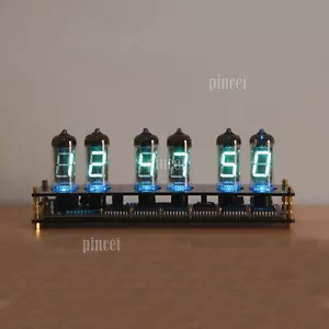 IV11 VFD Orologio Tubo Fluorescente Orologio Colori Luce Display Ora Data Temperatura - Foto 1 di 15