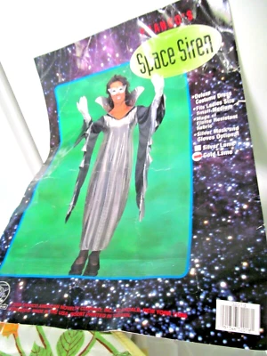 Disfraz Sirena Espacial Para Mujer S/M Dorado Cojo Juegos con disfraces Franco Americano Novedad 56" l Foto 1 de 4