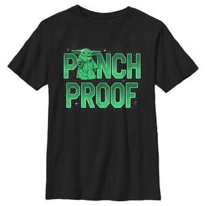 Boy's Star Wars: The Mandalorian Grogu St. Patrick's Day Galaxy Stars Pinch Proo - Picture 1 of 17