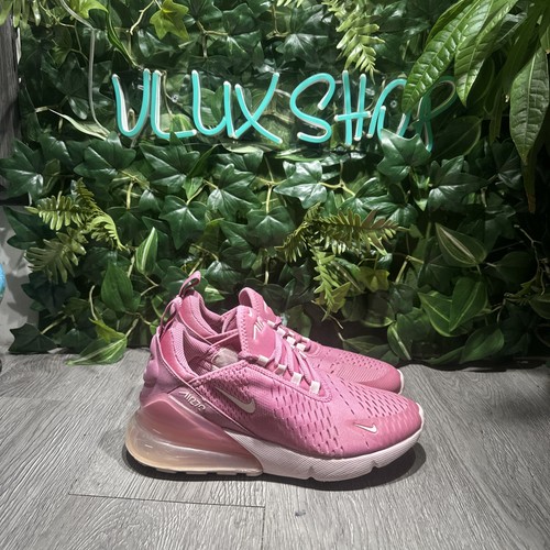 Scarpe da corsa Nike Air Max 270 BG rosa fenicottero taglia 5Y HQ1553 646 RARE