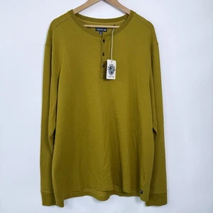Toad&Co Ponderosa Henley a costine uomo taglia XL senape oro giallo cotone biologico - Foto 1 di 6