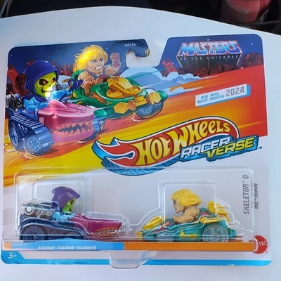 Hot Wheels RacerVerse Masters of the Universe -SKELETOR & HE-MAN- 2024 Brand New - Image 1 of 2