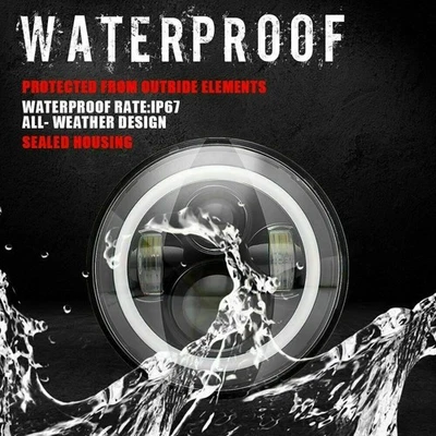 Faro LED de 7" para Harley Davidson Street Glide Softail FLHX FLD motocicleta EE. UU. Foto 1 de 4