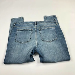 J. Crew Women's 10" High Rise Toothpick Jean Light Wash 32 (Actual 34W 26.5L) - Picture 1 of 9