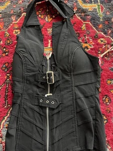 Lydia EE. UU. Negro Rhinestone Adornado Bustier/Soporte L - Imagen 1 de 8