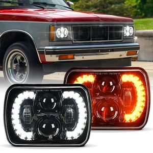 for Chevy 82-93 S10 Blazer for GMC 1982-90 S15 2PC 7x6" Led Headlight Hi-Lo Turn - Picture 1 of 12