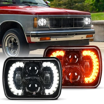 Faro LED de giro alto-bajo para Chevy 82-93 S10 Blazer para GMC 1982-90 S15 2 PIEZAS 7x6" Foto 1 de 4