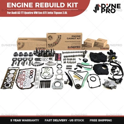Kit completo de reconstrucción de motor para Audi A3 Quattro TT Quattro 2009-2013 2,0 L Foto 1 de 4