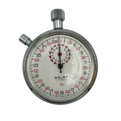 Vintage Chesterfield Dolmy Swiss Pocket Stopwatch 1/10 Sec UNTESTED PARTS/REPAIR - Image 1 of 4