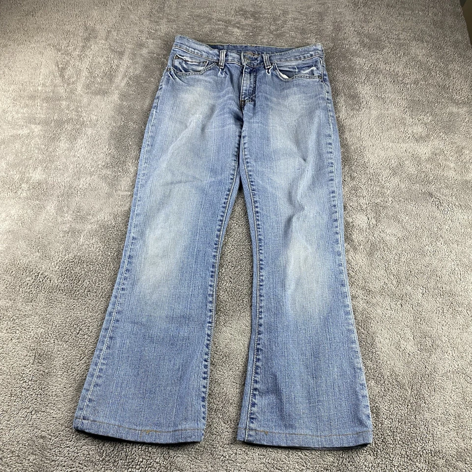 Женские джинсы Levis 529 Curvy Boot Cut 28x26 Цвет синий Свет Стирка Низкая посадка Подол - Изображение 1 из 4