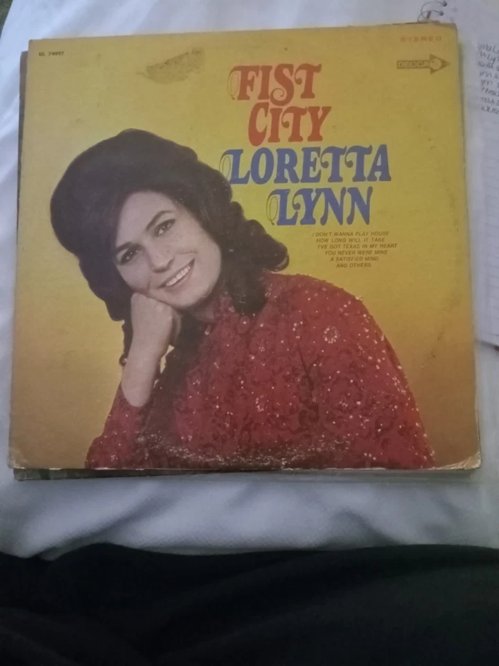 Loretta Lynn Fist City 1968 Decca Records DL74997 Vinyl Lp - Image 1 of 1