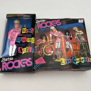 Barbie & The Rockers 1986 conjunto de instrumentos de concierto en vivo #3611 #3055 - Imagen 1 de 11