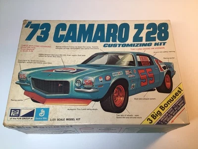 Vintage MPC 1973 Camaro Z28 Customizing Model Car Kit 1-7319-225 *READ* - Image 1 of 4