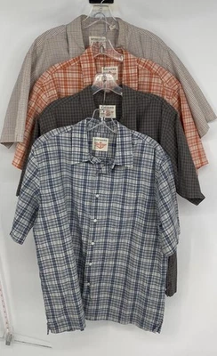 Dockers Mens Multicolor Plaid Short Sleeve Button-Up Shirt Size XL Lot Of 4 - Image 1 of 4