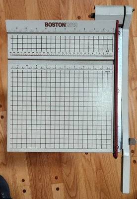 CORTADORA DE PAPEL VINTAGE BOSTON 2612 12"" EE. UU. Foto 1 de 4