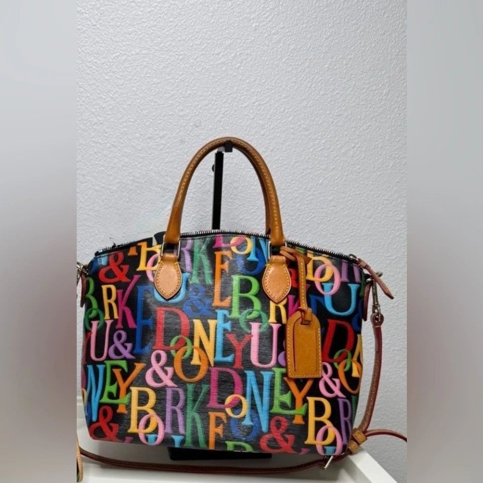 Dooney & Bourke Retro Grafica Satchel Handbag- see all photo’s - Image 1 of 4