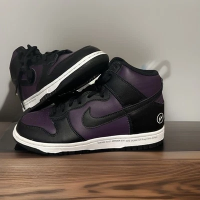 Nuevo Nike Dunk High X Fragment Beijing Zapatos Púrpura/Negro DJ0382 600 Talla M7 W8.5 Foto 1 de 4