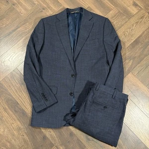 Moss 1851 Tailored Fit Men’s 2 Piece Suit Dark Navy Jacket (40in) Trousers (36R) - Picture 1 of 6