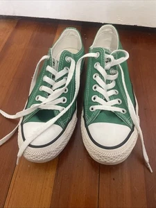 Zapatillas Converse All Star Kelly Verde Talla 5 Para Hombre Talla 7 Para Mujer Ligeramente Usadas - Imagen 1 de 9