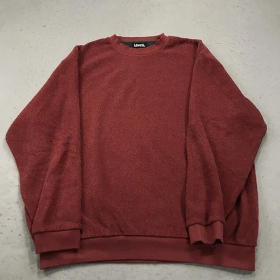 VINTAGE Ashworth Golf Sweatshirt Mens 2XL XXL Red Terry Towel Crewneck 90s - Image 1 of 4