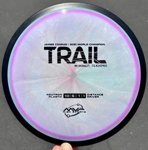 Axiom MVP Neutron Trail - Rare Kaleidoscope-Fractal Color Swirl Conrad Disc Golf - Picture 1 of 12