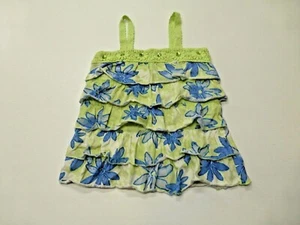 Justice Shirt Girls Size 10 Glue & Green Glitter Tank Top Knit Great Condition - Picture 1 of 3