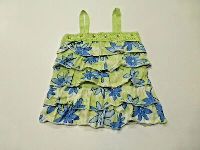 Justice Shirt Girls Size 10 Glue & Green Glitter Tank Top Knit Great Condition - Image 1 of 3