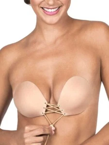 Fashion Forms 291740 Women's Lace Up Adhesive Bra, Nude, Tan, Size 32-40D - Picture 1 of 3