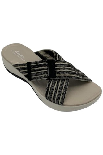 Clarks Scivoli Donna Cloudsteppers Lavabili Slip On Nero Combi