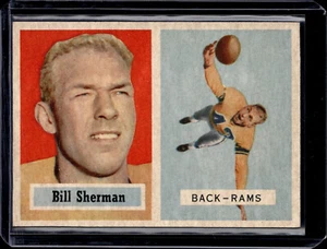 1957 Topps #58 Willard Sherman COR Los Angeles Rams VG-EX (crease) - Picture 1 of 3