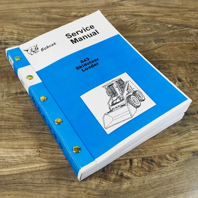 山猫 843 滑移装载机维修手册 技术商店 书坊 — 第 1/4 张图片