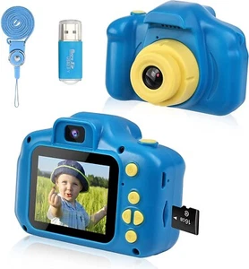 Kids Portable Digital Cameras with 16GB SD Card-Navy Blue - Picture 1 of 8