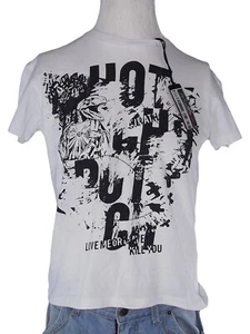 Maglia T-shirt Hotch Potch Uomo S Small Bianco Manica Corta Maglietta Cotone - Imagen 1 de 7