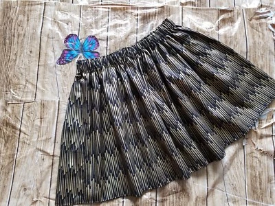 Handmade Emma & Mila Tassles Black Girls Gather Skirt Sz 7- 8 years - Image 1 of 4