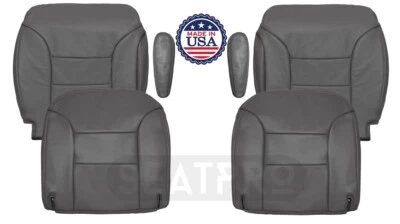 Juego de cubierta de asiento de repuesto de cuero gris para GMC Yukon GT 1995-1999 2 puertas Foto 1 de 4