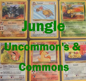 Dschungel Set - Common & Uncommon Karten - Vervollständige dein Master Set! Pokemon TCG - Bild 1 von 33