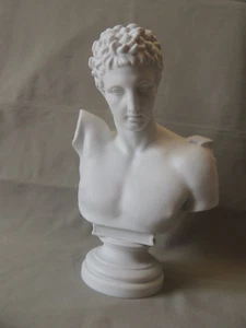 Greek God Hermes Mythologi alabaster statue - Picture 1 of 11