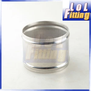 US SHIP 3" 76mm OD Stainless Steel Hose Joiner Pipe Silicone Tubing Connector - Foto 1 di 3