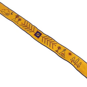 Vintage Boyscouts Native American Theme Headband Felt Embroidered 24 Inch - Picture 1 of 6