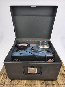 Vintage SUN Combustion Tester Model H 55 6 Volt - With Case & Instructions -RARE - Picture 1 of 20