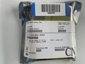 ALLIANCE AS6C8016-ZIN MEMORIA SRAM IC, 8Mbit, PARALELO, TSOP2-44, 2 PIEZAS - Imagen 1 de 2